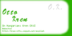 otto kren business card