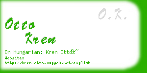 otto kren business card
